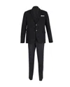 Neil Barrett Suit And Trousers Set In Black Viscose In Black