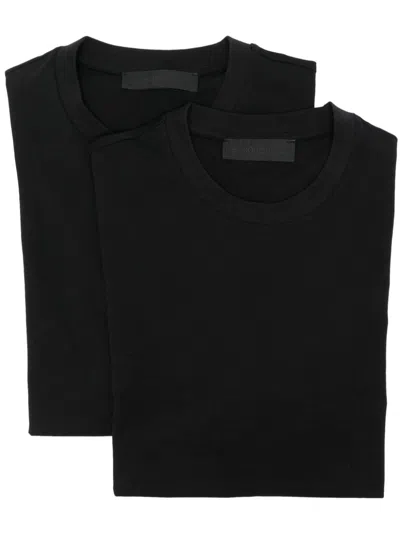 Neil Barrett Cotton Jersey T-shirt (pack Of Two) In Schwarz