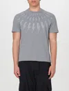 Neil Barrett Hunderbolt T-shirt In Grey
