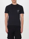 Neil Barrett Cotton For You Crew-neck T-hirt With Contrast Print In Grey