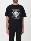 Neil Barrett Slim Fit Printed Rock Band Zodiac Taurus Crew-neck T-shirt In Black