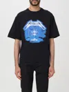 Neil Barrett Slim Fit Rock Band Zodiac Gemini Crew-neck T-shirt With Drop In Lavender