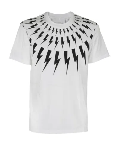 NEIL BARRETT T-SHIRT WITH ROUND NECK AND SHORT SLEEVES