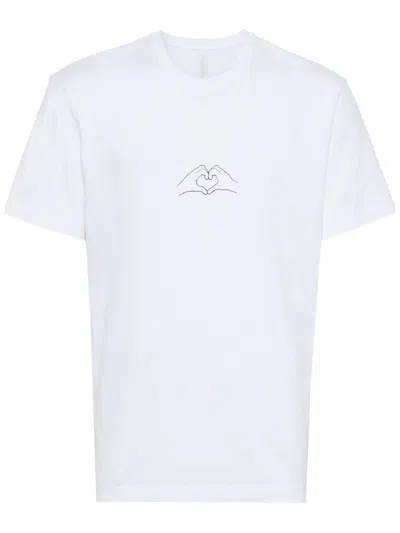 Neil Barrett Graphic-print Cotton T-shirt In White