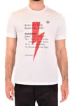 Neil Barrett Short-sleeved Crew Neck T-shirt With Graphic Print In White