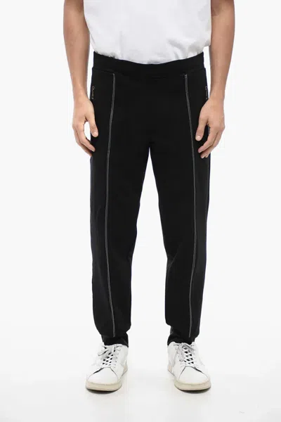 Neil Barrett Tape-detail Track Pants In Black