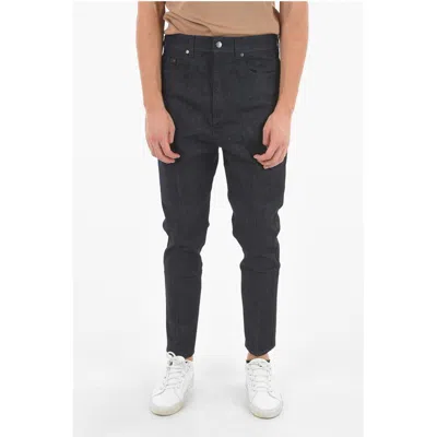 Neil Barrett The Godfather Of Raw Low-crotch Jeans With Men's Satin