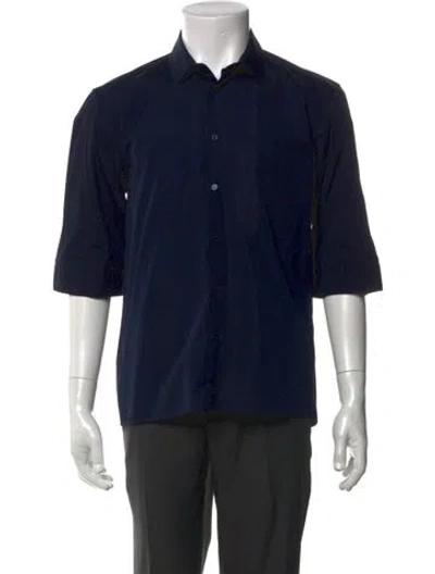 Pre-owned Neil Barrett Three-quarter Sleeve Shirt In Blue