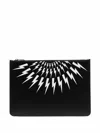 Neil Barrett Thunderbolt Fairisle Clutch