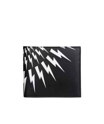 Neil Barrett Thunderbolt-print Cardholder