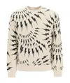 Neil Barrett Thunderbolt-print Cotton Sweatshirt In Nude