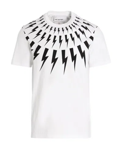 NEIL BARRETT THUNDERBOLT-PRINT COTTON T-SHIRT