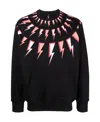 Neil Barrett Thunderbolt-print Sweatshirt In Black