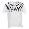 Neil Barrett Thunderbolt-print T-shirt In White Cotton In White