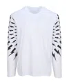 Neil Barrett Thunderbolt-print T-shirt In White