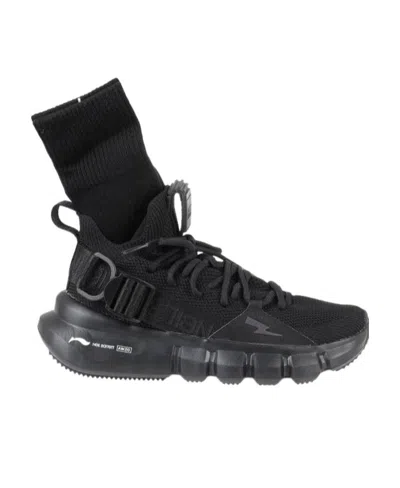 Neil Barrett Tie Casual Sports Shoes In Black