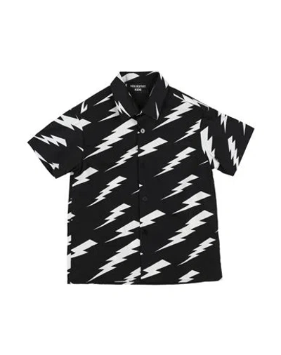 Neil Barrett Babies'  Toddler Boy Shirt Black Size 6 Cotton