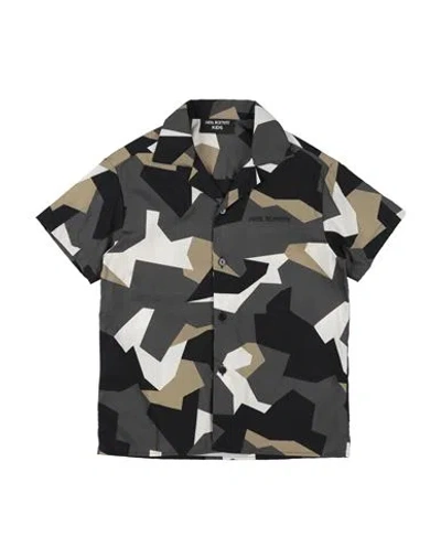 Neil Barrett Babies'  Toddler Boy Shirt Lead Size 6 Cotton In Grey