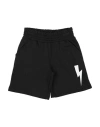 Neil Barrett Babies'  Toddler Boy Shorts & Bermuda Shorts Black Size 6 Cotton