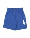 Neil Barrett Babies'  Toddler Boy Shorts & Bermuda Shorts Blue Size 6 Cotton