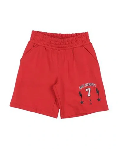 Neil Barrett Babies'  Toddler Boy Shorts & Bermuda Shorts Tomato Red Size 6 Cotton