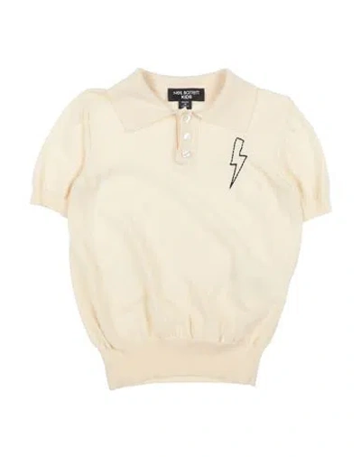 Neil Barrett Babies'  Toddler Boy Sweater Cream Size 6 Cotton In White