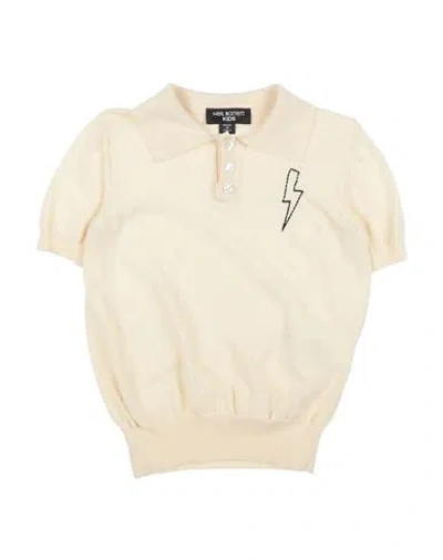 Neil Barrett Toddler Boy Sweater Cream Size 6 Cotton In White