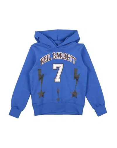 Neil Barrett Babies'  Toddler Boy Sweatshirt Blue Size 6 Cotton