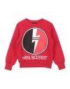 Neil Barrett Babies'  Toddler Boy Sweatshirt Red Size 6 Cotton