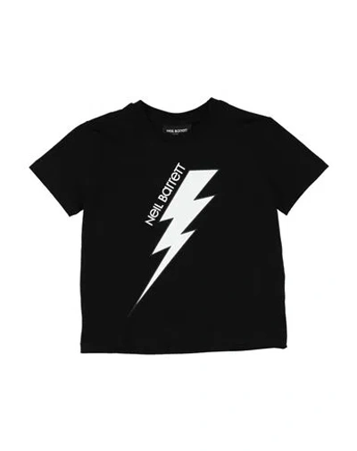 Neil Barrett Babies'  Toddler Boy T-shirt Black Size 4 Cotton