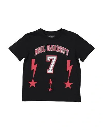 Neil Barrett Babies'  Toddler Boy T-shirt Black Size 6 Cotton