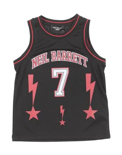Neil Barrett Babies'  Toddler Boy T-shirt Black Size 6 Polyester