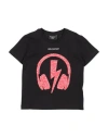 Neil Barrett Babies'  Toddler Boy T-shirt Black Size 6 Cotton