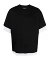 Neil Barrett Travel Layer-effect T-shirt In Black