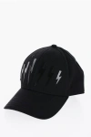 Neil Barrett Twill Cap With Tone On Tone Monogram