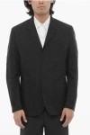 Neil Barrett Unlined Slim Fit Blazer With Patch Pockets
