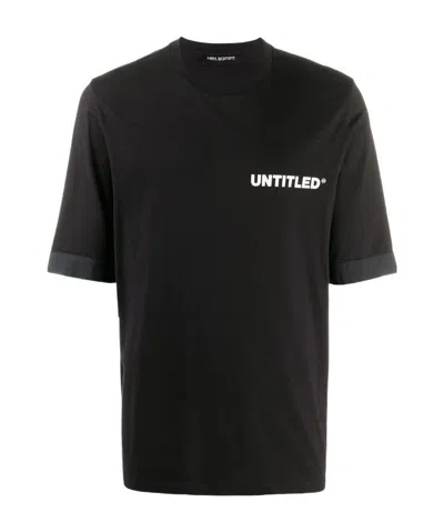 Neil Barrett Untitled Printed T-shirt In Black