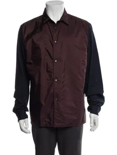 Pre-owned Neil Barrett Utility Jacket In Burgundy