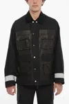 Neil Barrett Utility Jacket With Rib Collar In Black