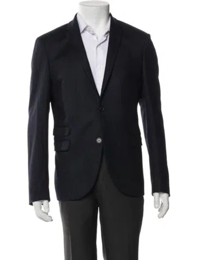 Pre-owned Neil Barrett Virgin Wool Blazer In Blue