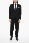 Neil Barrett Men's Peak Lapel Formal Two Piece Suit Black