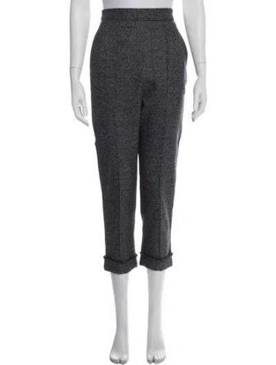 Pre-owned Neil Barrett Virgin Wool Straight Leg Pants In Black