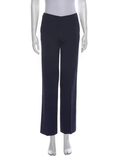 Pre-owned Neil Barrett Virgin Wool Straight Leg Pants In Blue