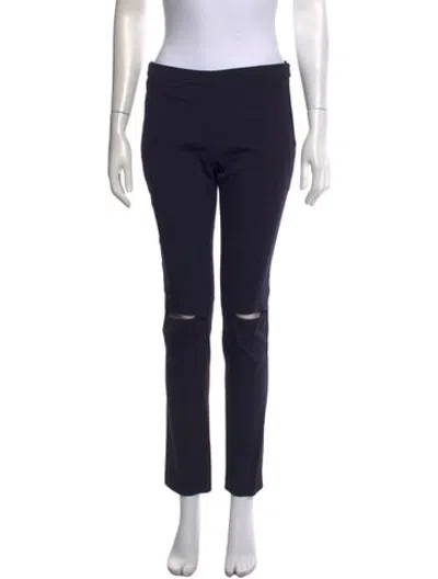 Pre-owned Neil Barrett Virgin Wool Straight Leg Pants In Blue
