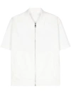 Neil Barrett Solid Color Short Sleeves Lightweight Overshirt In White