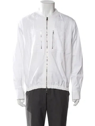 Pre-owned Neil Barrett Windbreaker In White