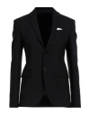 Neil Barrett Woman Blazer Black Size 8 Polyester, Virgin Wool, Elastane In Black