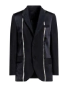 Neil Barrett Woman Blazer Midnight Blue Size 4 Polyamide, Viscose, Cupro In Blue