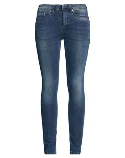 Neil Barrett Woman Jeans Blue Size 31 Cotton, Polyester, Elastane
