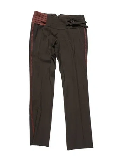 Pre-owned Neil Barrett Wool Wide Leg Pants In Grey